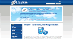 Desktop Screenshot of churchpro.com