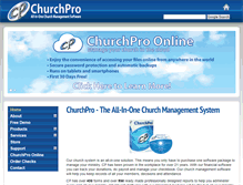 Tablet Screenshot of churchpro.com